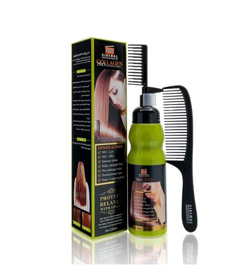 Nitro Cinema Collagen Pro Hair Relaxer System Protein Relaxer with Argan